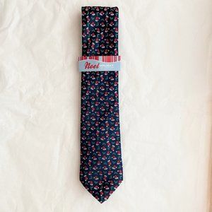 NWT Men's Noel Blue Christmas Santa Hats Tie
